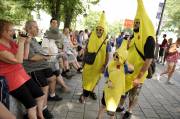 Un habitué des manifestations dans la capitale, «Banane... (Photo Le Soleil, Patrice Laroche) - image 1.0