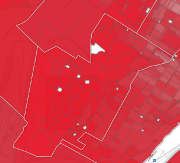2. Rouge ouest - image 5.0 On le sait depuis longtemps, les circonscriptions de... (CAPTURE D'ÉCRAN DE NOTRE CARTE INTERACTIVE) - image 5.0