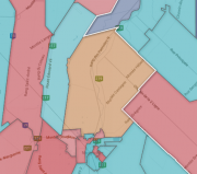 6. Le mystère Huntingdon - image 9.0 Libérale au sud, caquiste au nord, la circonscription... (CAPTURE D'ÉCRAN DE NOTRE CARTE INTERACTIVE) - image 9.0