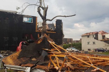 Tornade à Gatineau: incendie dans une école, dommages importants