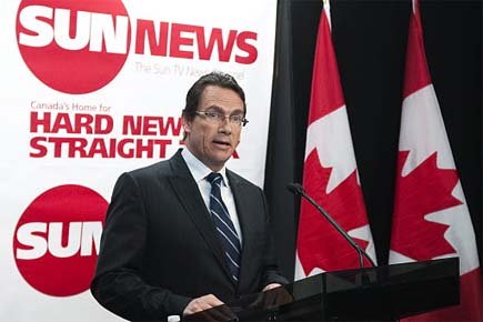 Québecor déplore les lourdes pertes subies par Sun News Québecor veut que le CRTC exige que Sun... (Photo: PC)