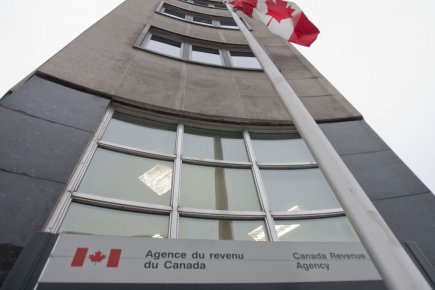 Les bureaux de Revenu Canada sur le boulevard René-Lévesque à Montréal, Québec. Les bureaux de Revenu Canada sur le boulevard... (Photo: Ivanoh Demers, La Presse)