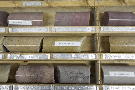 Uranium: au tour de Québec de trancher Carottes de forage au camp Matoush, le projet... (Photo: Hugo-Sebastien Aubert, La Presse)