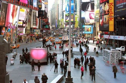 Pour la quatrième année, la Times Square Alliance... (Photo: AFP)