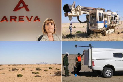 Uranium: une minière d'ici au coeur d'un scandale en France Sur les photos de gauche: Anne Lauvergeon, ex-présidente...