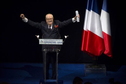Jean-Marie Le Pen, père de Marine, candidate à... (Photo: archives AFP)