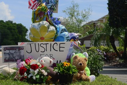 Un mémorial pour Trayvon Martin a été érigé... (Photo: Reuters)