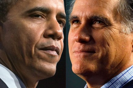 Obama (gauche) et Romney (droite) rassemblent chacun 46%... (Photos: Jonathan Ernst et Brian Snyder, Archives Reuters)