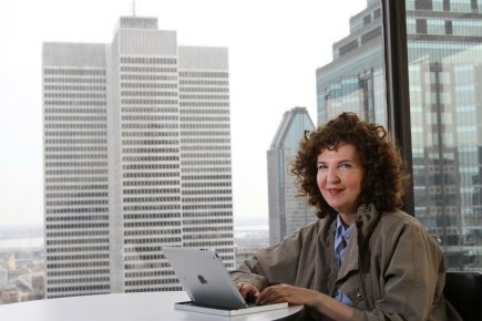 Transport, innovation et ludisme pour décongestionner la métropole Louise Guay, présidente de Living LabMontréal, veut révolutionner... (Photo Stéphane Champagne, collaboration spéciale)