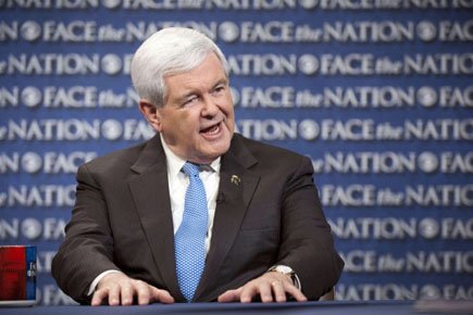 Newt Gingrich en entrevue à l'émission Face the... (Photo: Reuters)