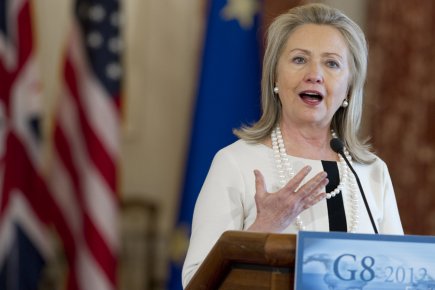 La secrétaire d'État américaine Hillary Clinton.... (Photo: AFP)