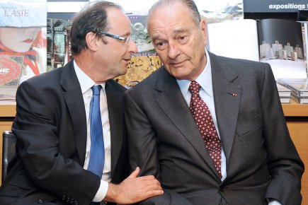Jacques Chirac (droite) n'a jamais caché ses liens... (Photo: Jean-Pierre Muller, AFP)