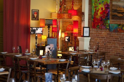 Les lampes de Marie Bistro Viva Pasta.... (Photo: André Pichette, La Presse)