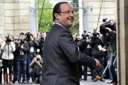 Le socialiste François Hollande (sur la photo) était... (Photo: AFP)