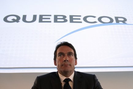 Les profits de Québecor reculent de 29% Le président et chef de la direction de... (Photo Reuters)