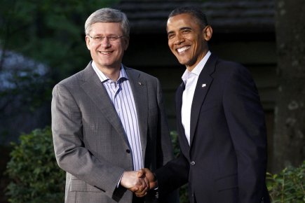 Partenariat transpacifique: le Canada invité aux négociations Le président américain Barack Obama accueille le premier... (Photo Reuters)