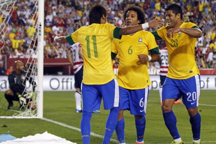 Le Brésil a battu les États-Unis 4-1, mercredi... (Photo: Reuters)
