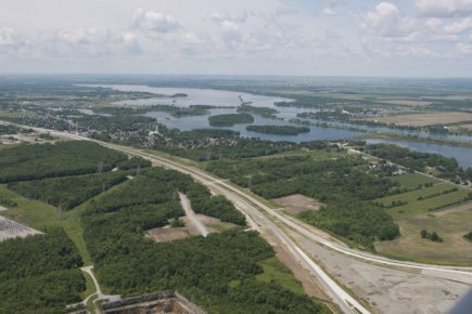 Un écoparc industriel voit le jour Les infrastructures de la phase 1 de ce... (Photo fournie par la ville de Valleyfield)