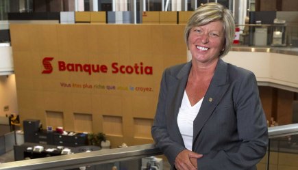 Quarante nouvelles succursales de la Scotia d'ici quatre ans Carole Chapdelaine, première vice-présidente, Région Québec et est... (Photo Robert Skinner, La Presse)