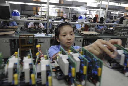 Quand les États-Unis éclipsent le BRIC Alors que l'activité manufacturière a atteint en juin... (Photo AFP)