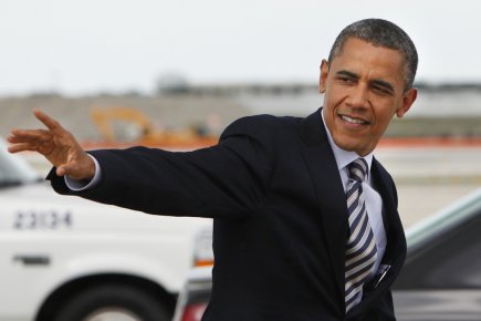 Le président Obama, candidat à un nouveau mandat... (Photo: Yuri Gripas, Archives AFP)