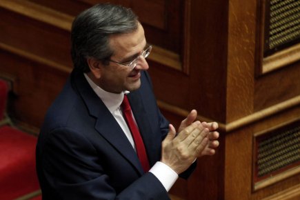 La Grèce pourra appliquer une politique pro-euro Le nouveau premier ministre grec, Antonis Samaras, s'est... (Photo : Yorgos Karahalis, Reuters)