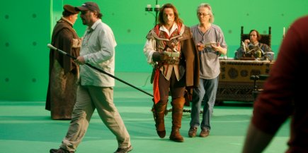 Plateau de tournage du film de 34 minutes Assassin's Creed Lineage dirigé par Yves Simoneau, prologue cinématographique au jeu vidéo Assassin'Creed 2. Plateau de tournage du film de 34 minutes... (Martin Chamberland, La Presse)