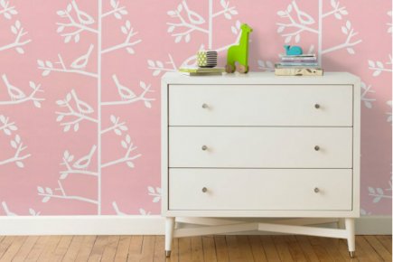 Papiers peints: murs jolis, murs fleuris La collection de papiers peints pour enfants de... (Photo tirée du site DwellStudio)