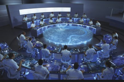 Un studio québécois s'illustre dans le film The Hunger Games La salle de contrôle du gouvernement, qui n'était... (PHOTO FOURNIE PAR LIONS GATE)