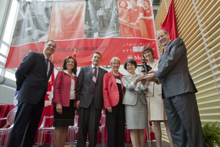 Philanthropie en sciences infirmières à McGill Dr David Eidelman, Hélène Ezer, Dr Sean Clarke,...
