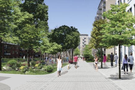 Le Quartier latin réinventé Une fois réaménagée, la rue Hôtel-de-Ville, dans le... (Illustration fournie par l'arrondissement de Ville-Marie)