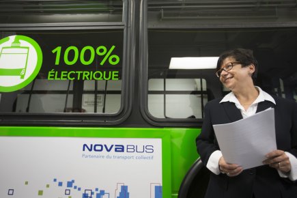 Le premier autobus 100% électrique pour 2014 «Le Québec a tout avantage à se libérer... (Photo Ivanoh Demers, La Presse)
