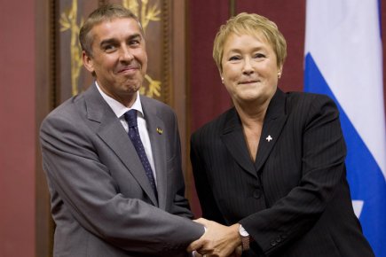Des idées pour réduire les dépenses publiques Le ministre des Finances, Nicolas Marceau, accompagné de... (Photo: PC)