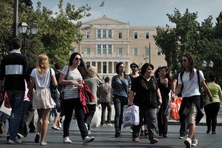 Grèce: le taux de chômage a dépassé les 25% Le chômage en Grèce frappe plus de la... (Photo AFP)