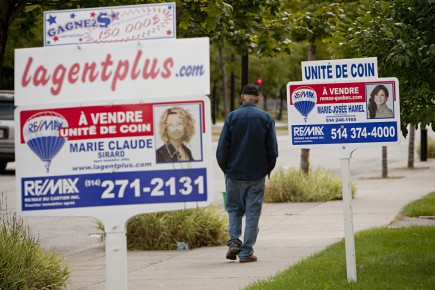 Les ventes de maisons ont reculé de 6% au Québec Dans la région métropolitaine de Montréal, 7175 transactions... (Photo David Boily, archives La Presse)