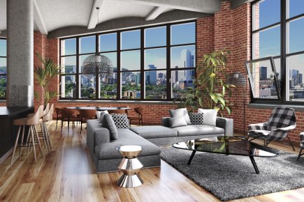 Nordelec: 100 lofts dès 2013 Des lofts authentiques, avec d'immenses fenêtres et des... (Illustration fournie par 2012 Condos Nordelec)