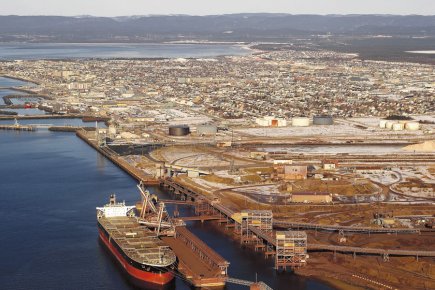 Les travaux continuent au port de Sept-Îles Installations portuaires de la Compagnie minière IOC a... (PHOTO FOURNIE PAR LE SOLEIL)