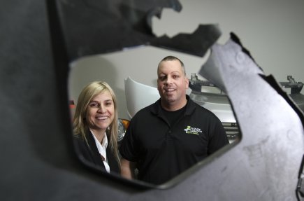 Soudure Plastique Québec: un procédé révolutionnaire Nathalie Carignan et Stéphane Richard, de la PME... (Photo Stéphane Champagne, collaboration spéciale)