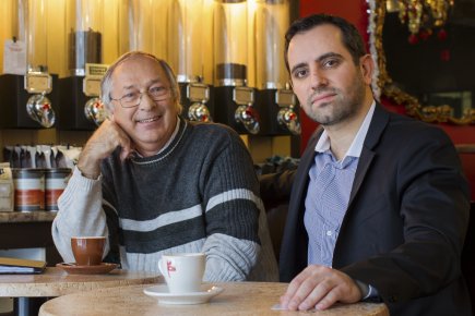 Profiter du déclin de l'industrie pharmaceutique Gilles Brisson (à gauche) et Christian Kamel ont... (PHOTO EDOUARD PLANTE-FRÉCHETTE LA PRESSE)