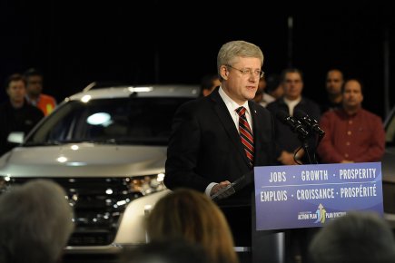 Soutien d'Ottawa dans l'automobile: les PME du Québec déçues d'être écartées Le premier ministre Harper a annoncé hier que... (Photo: Reuters)