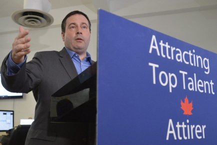 Programme pour attirer les entrepreneurs au pays Jason Kenney soutient que l'objectif du programme est... (PHOTO NATHAN DENETTE, PC)