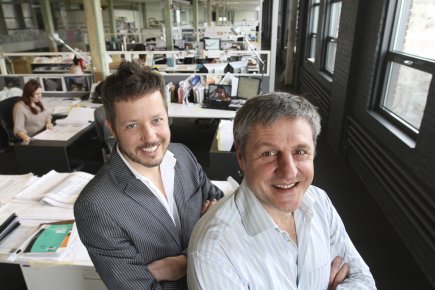 Lemay & associés: architectes sans frontières Michel Lauzon (associé principal, à gauche) et Louis... (Photo Stéphane Champagne, collaboration spéciale)