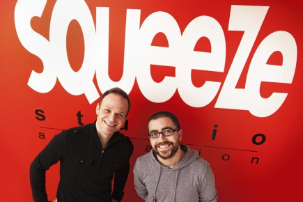 Squeeze: un départ canon Denis Doré et Patrick Beaulieu viennent tout juste... (Photo fournie par Squeeze Studio Animation)
