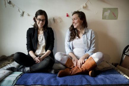 Objets mécaniques: le coeur des objets Ariane Ouellet-Pelletier (à gauche) et Ariane Martel-Labrecque sont... (Photo Marco Campanozzi, La Presse)