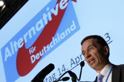 Allemagne: un nouveau parti anti-euro fait du bruit Bernd Lucke, co-fondateur et porte-parole du parti «Alternative... (Photo : Michael Sohn, AP)