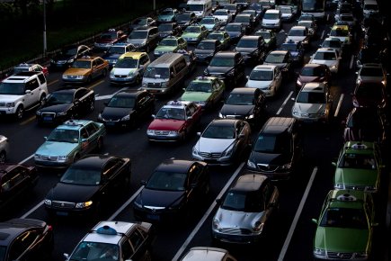 Ralentissement des ventes de voitures en Chine La croissance de l'économie chinoise a été accompagnée... (PHOTO ALY SONG, REUTERS)