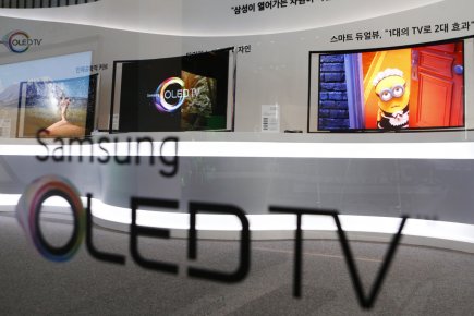 Samsung rachète Novaled, spécialiste des «oled» Les écrans «oled» (acronyme en anglais pour «diode... (PHOTO LEE JAE, REUTERS)