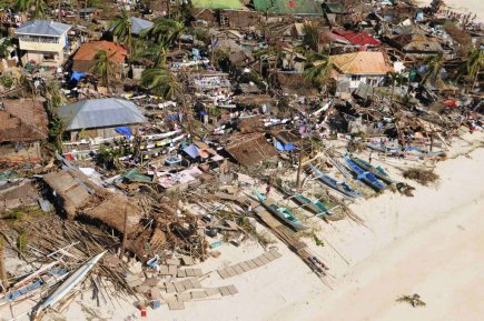 Catastrophes naturelles: les pertes quadruplées «Le typhon Haiyan, le plus puissant à avoir... (Photo Raul Banias, REUTERS)
