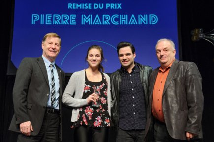 Marc Demers, Frédérike Brault, Alexandre Despatie et Pierre Marchand.