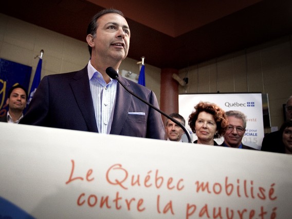 Québec lance la 1re Semaine de la solidarité sociale L'ancien ministre de l'Emploi et de la Solidarité... (PHOTO: MARCO CAMPANOZZI, LA PRESSE)